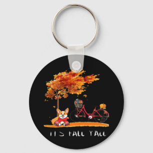 It’s Fall Y’all Dachshund Autumn Costume Key Ring