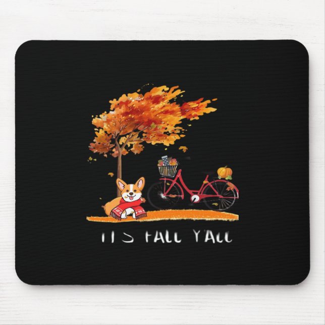 It’s Fall Y’all Dachshund Autumn Costume Mouse Pad (Front)