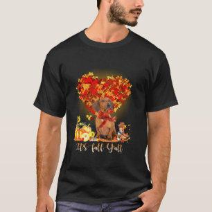 It s Fall Y all Dachshund Dog Lovers Thanksgiving T-Shirt
