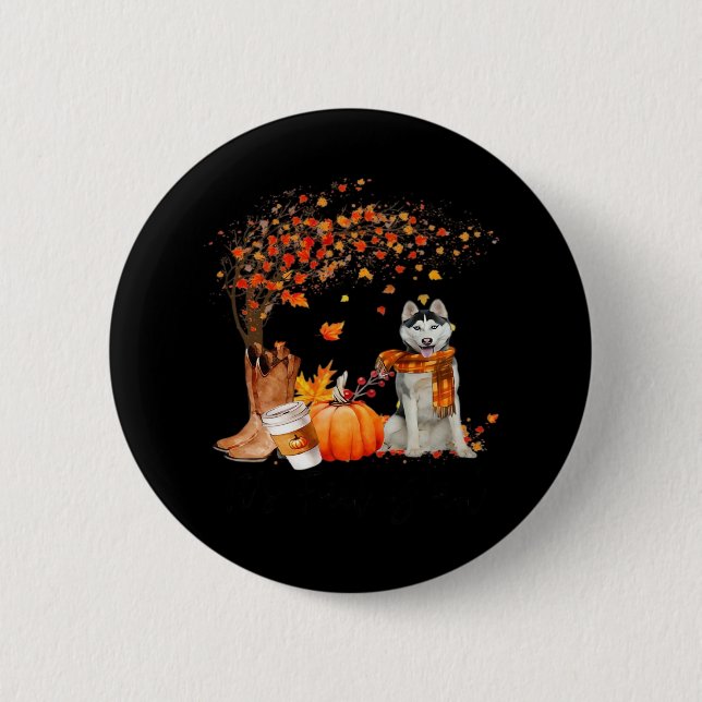 It’s Fall Y’all Dog Thanksgiving Halloween Aesthet 6 Cm Round Badge (Front)