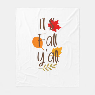 It’s Fall Y’all Essential Cool Unique Fleece Blanket
