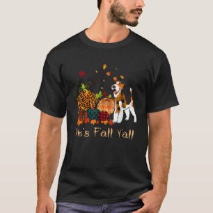 It s Fall Y all Fox Terrier Pumpkin Dog Thanksgivi T-Shirt