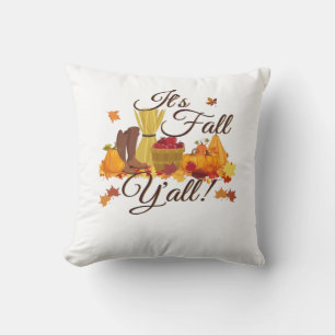 It’s Fall Y’all Funny & Cool Retro Cushion