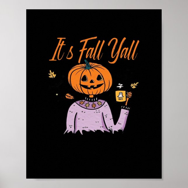 It’s Fall Y’all Funny Poster (Front)
