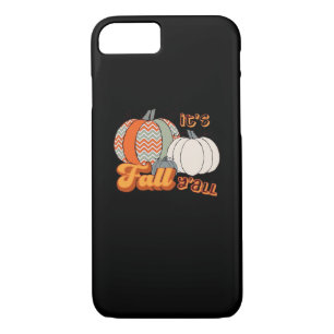 It’s Fall Y’all, Funny Pumpkins Chevron Pattern iPhone 8/7 Case