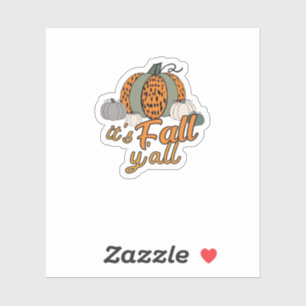 It’s Fall Y’all, Funny Pumpkins Leopard Pattern