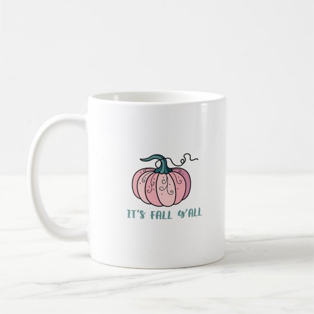It’s Fall Y’all Funny Trendy Coffee Mug (Left)