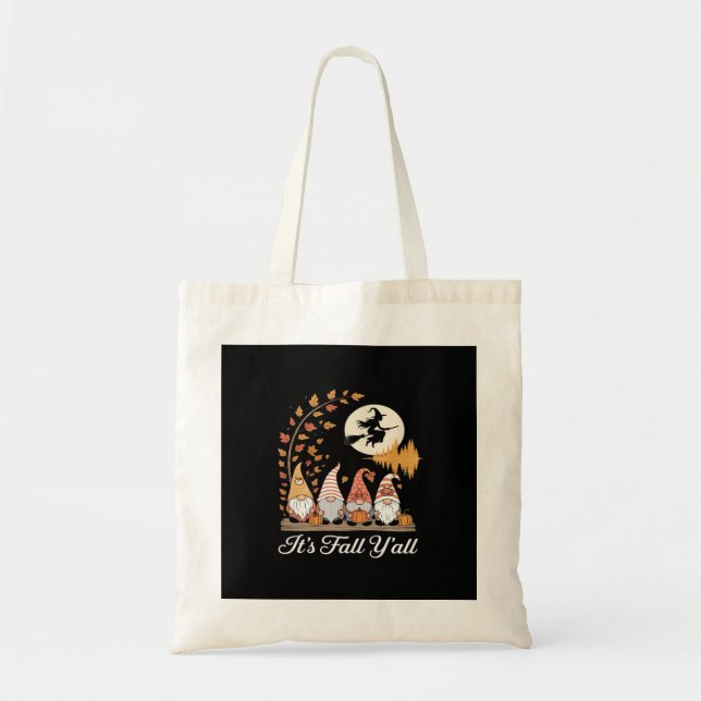 It’s Fall Y’all Gnomes Autumn Fall Tote Bag (Front)