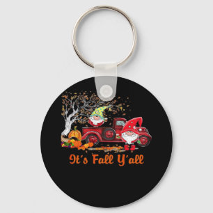 It’s Fall Y’all Gnomes Pumpkin Spice Key Ring