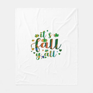 It’s Fall Y’all Graphic Style Fleece Blanket