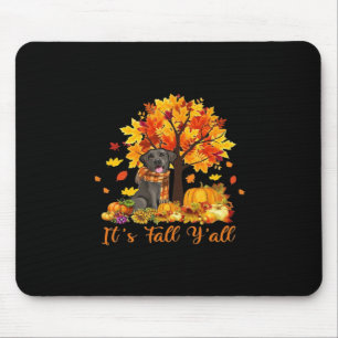 It’s Fall Y’all Halloween Autumn Retro Graphic Mouse Pad