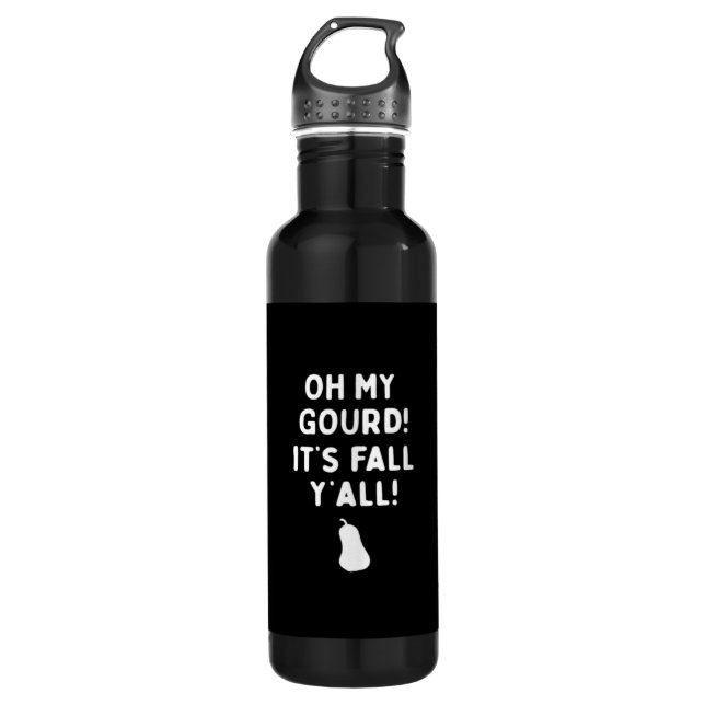 It’s Fall Y’all! (Halloween Fall) White 710 Ml Water Bottle (Front)