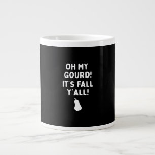 It’s Fall Y’all! (Halloween Fall) White Large Coffee Mug