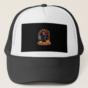 It’s Fall Y’all Halloween Thanksgiving Funny Quote Trucker Hat