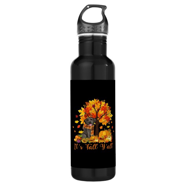 It’s Fall Y’all Halloween Thanksgiving Retro Graph 710 Ml Water Bottle (Front)
