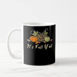 It’s Fall Y’all Happy Autumn Leopard Coffee Mug
