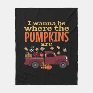 It’s Fall Y’all, Hello Autumn Pumpkin Fleece Blanket