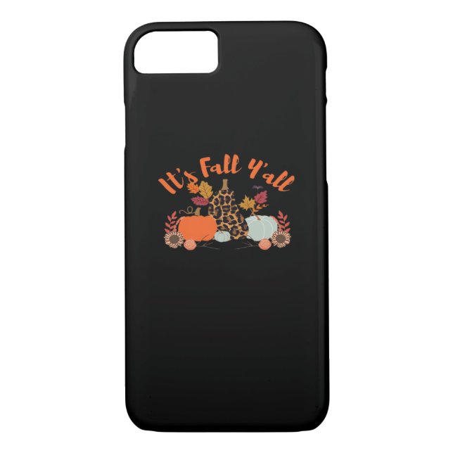 It’s Fall Y’all Hello Fall Happy Autumn Thanksgivi Case-Mate iPhone Case (Back)