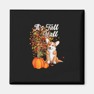 It’s Fall Y’all Leaf Fall Tree Hello Autumn Thanks Magnet