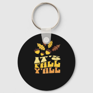 It’s Fall Y’all Leaves Classic Vintage Key Ring