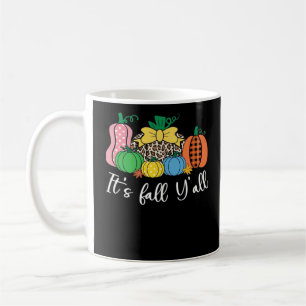 It’s Fall Y’all Leopard Pattern Pumpkin Coffee Mug