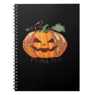 It’s Fall Y’all Leopard Pumpkin Happy Halloween Ne Notebook