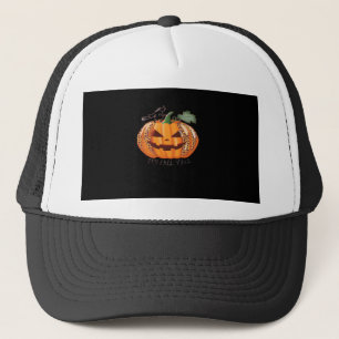 It’s Fall Y’all Leopard Pumpkin Happy Halloween Ne Trucker Hat