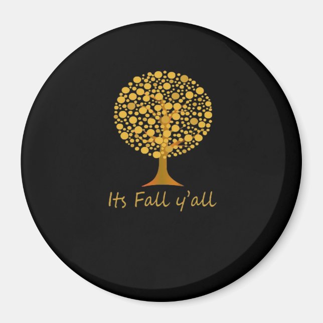 It’s Fall Y’all Minimal Clean Magnet (Front)