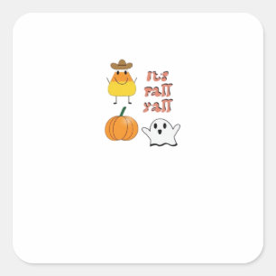 It’s Fall Y’all Minimal Clean Square Sticker