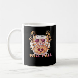 It’s Fall Y’all Pumpkin Autumn Halloween Cat Fall Coffee Mug