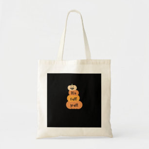 It’s Fall Y’all Pumpkin Autumn Halloween Design Fu Tote Bag