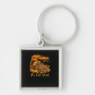 It’s Fall Y’all Pumpkin Autumn Tree Hello Fall Cre Key Ring