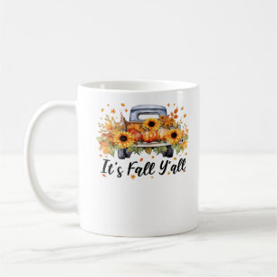 It’s Fall Y’all Pumpkin Autumn Tree Hello Fall Wom Coffee Mug