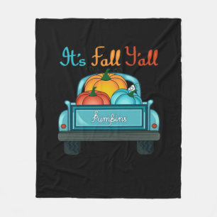 It’s Fall Y’all Pumpkin Cool Unique Fleece Blanket