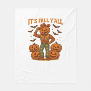 It’s Fall Y’all Pumpkin Fleece Blanket