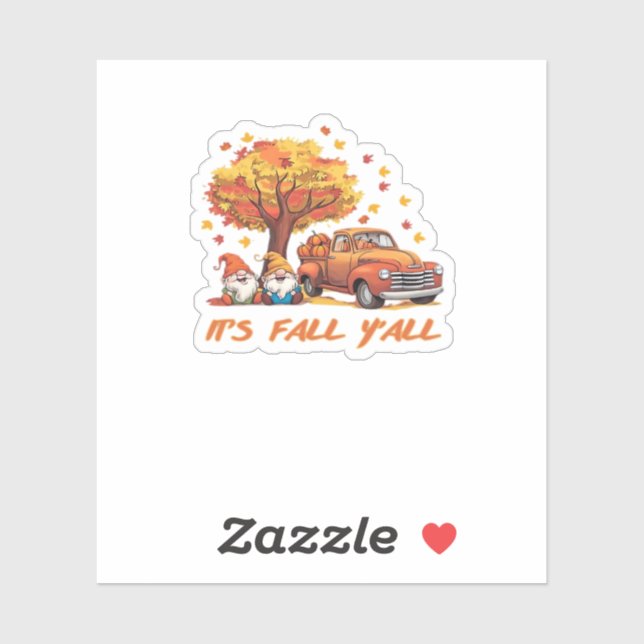 It’s Fall Y’all Pumpkin Gnome Autumn Tree Pumpkin  (Sheet)
