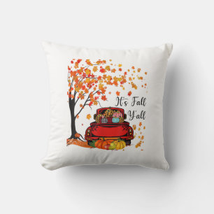 It’s Fall Y’all Pumpkin Leopard Fall Season Autumn Cushion