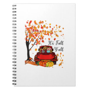 It’s Fall Y’all Pumpkin Leopard Fall Season Autumn Notebook