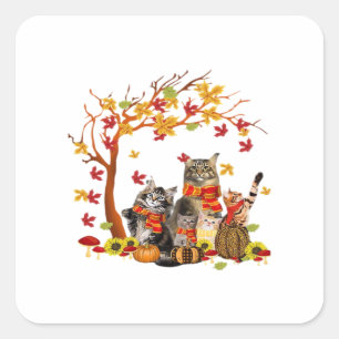 It’s Fall Y’all Pumpkin Lover Halloween Thanksgivi Square Sticker