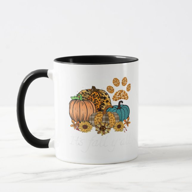 It’s Fall Y’all Pumpkin Minimal Clean Mug (Left)