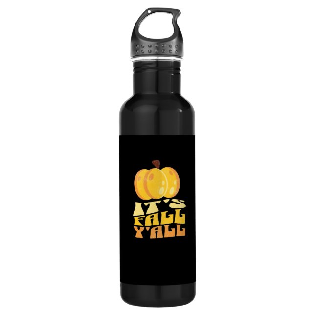 It’s Fall Y’all Pumpkin Retro Classic 710 Ml Water Bottle (Front)