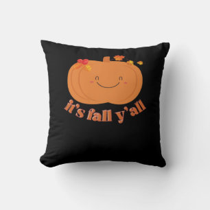 It’s Fall Y’all Pumpkin Retro Classic Cushion