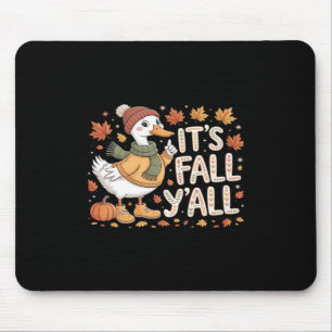 It’s Fall Y’all Pumpkin Retro Classic Look Mouse Pad