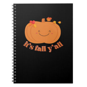 It’s Fall Y’all Pumpkin Retro Classic Notebook