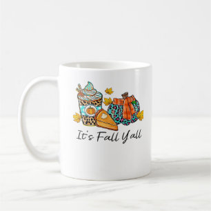 It’s Fall Y’all Pumpkin Spice Leopard Pumpkin Pie Coffee Mug