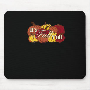 It’s Fall Y’all Pumpkin Text Mouse Pad