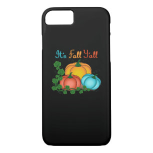 It’s Fall Y’all Pumpkins Retro Graphic iPhone 8/7 Case