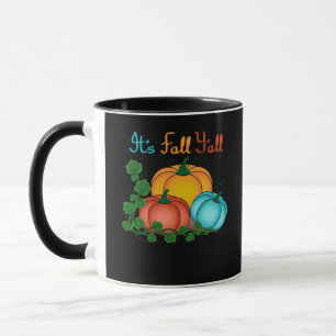 It’s Fall Y’all Pumpkins Retro Graphic Mug