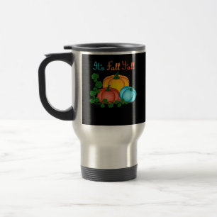 It’s Fall Y’all Pumpkins Retro Graphic Travel Mug