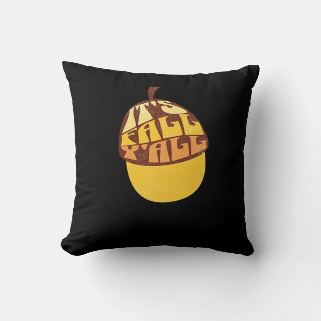 It’s Fall Y’all Retro Classic Cushion (Front)